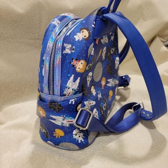 Disney Loungefly Star Wars Chibi icon mini backpack - Picture 4 of 15